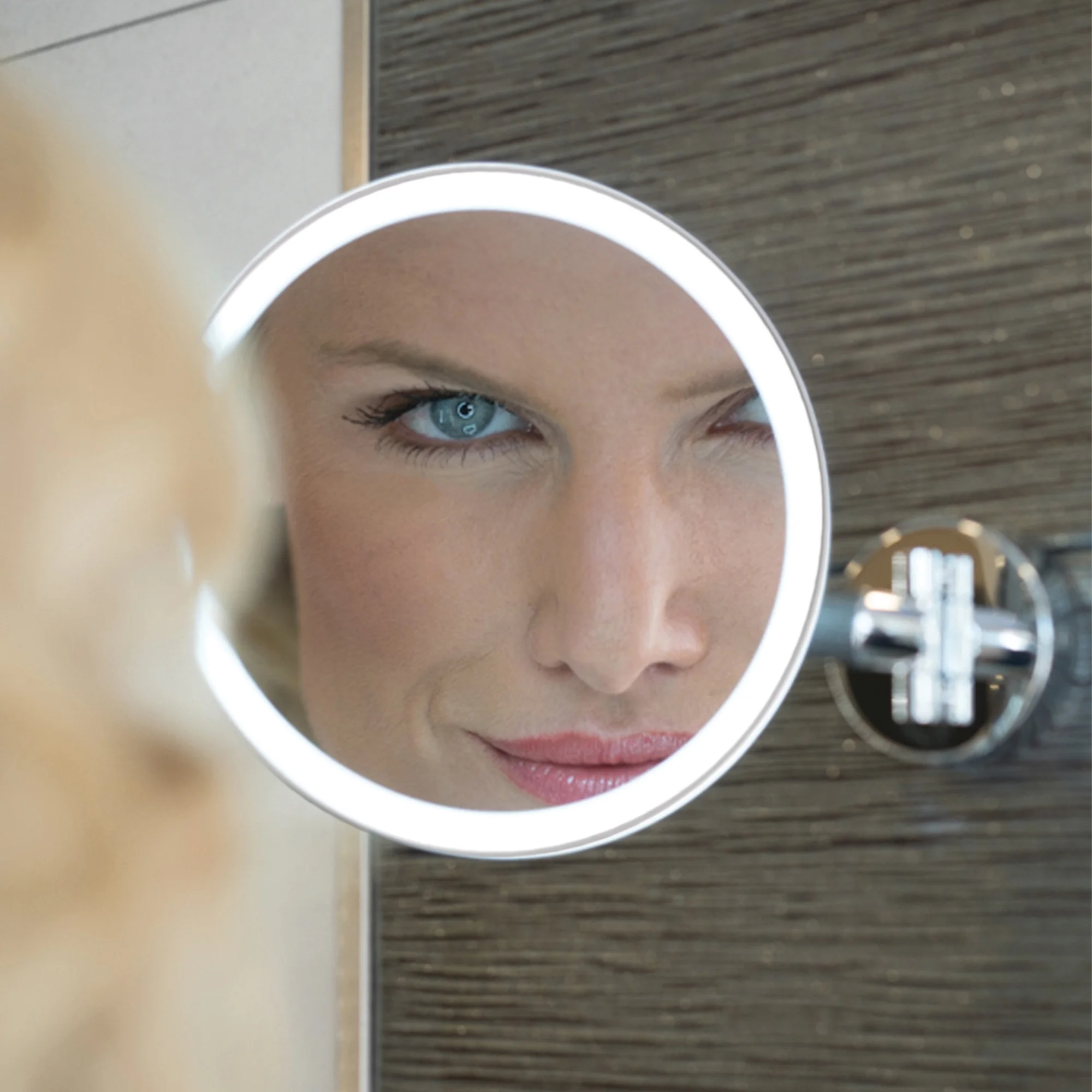 2110020Eclipse20Mirror20Round.webp Eclipse Bathroom LED Magnifying Mirror - Round - Image 1