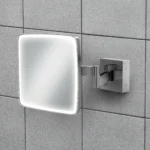 Eclipse Bathroom LED Magnifying Mirror - Square