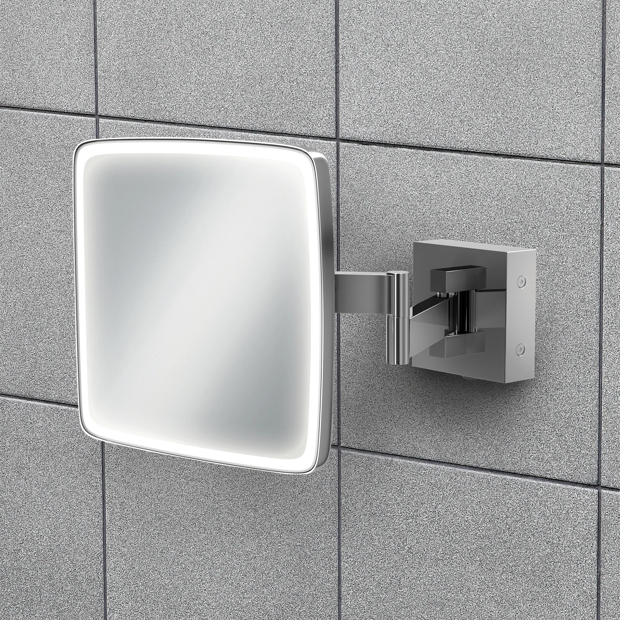 2120020Eclipse20Mirror20Square.webp Eclipse Bathroom LED Magnifying Mirror - Square - Image 1
