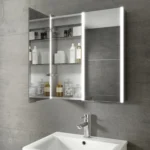 Xenon LED Colour Temperature Changing Mirrored Cabinet - Image 3