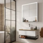 Verve Illuminated Bathroom Mirrored Cabinet