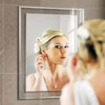 Georgia Glass Mount Bathroom Mirror