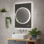 Frontier Illuminated Circular Bathroom Mirror - Image 2