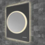 Frontier Illuminated Circular Bathroom Mirror - Image 4