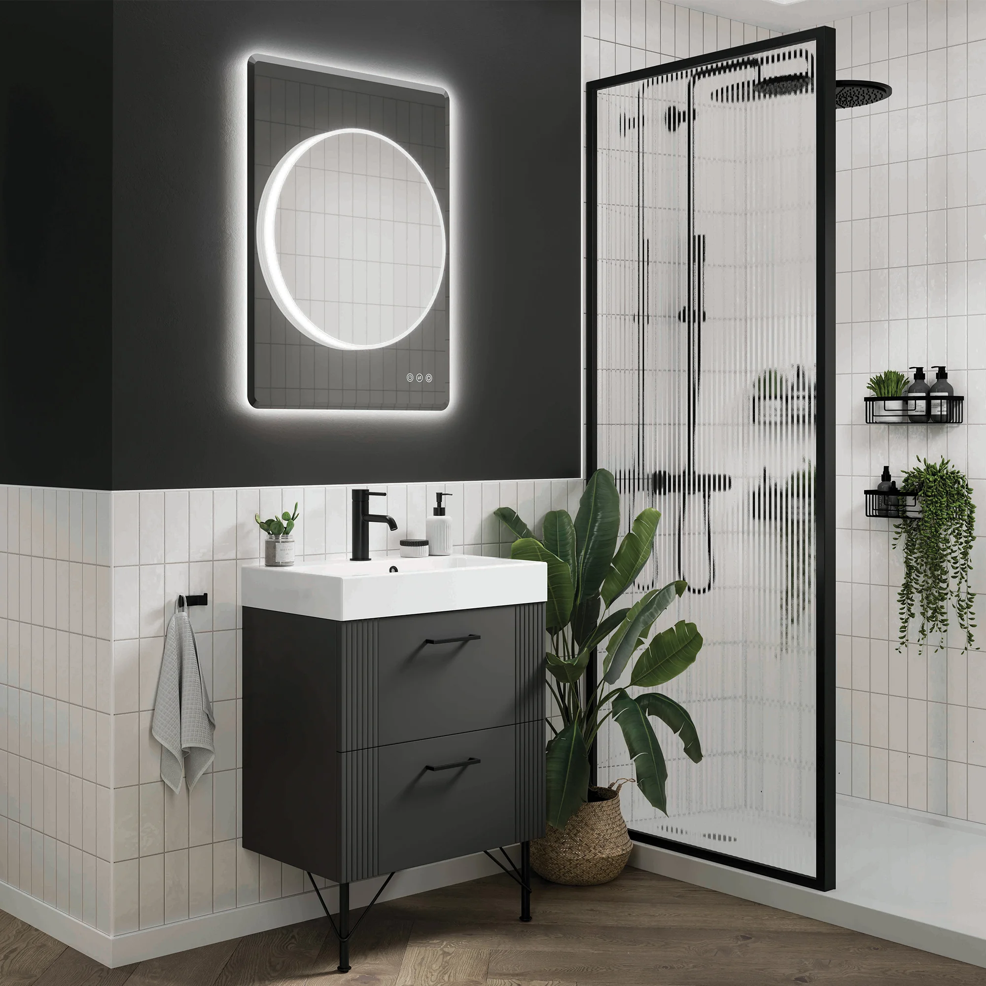 7872600020Frontier20Mirror2070203.webp Frontier Illuminated Circular Bathroom Mirror - Image 1