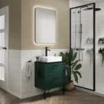 Arcane Illuminated Frame Bathroom Mirror - Black - Image 2