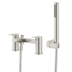 Avante Deck Mounted Bath Shower Mixer - Brushed Nickel