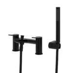 Avante Deck Mounted Bath Shower Mixer - Matt Black