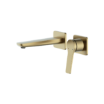 Avante Wall Mounted Basin Mixer - Brushed Brass