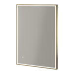 Fuse Frame Mirror - Brushed Brass, 800 x 600mm