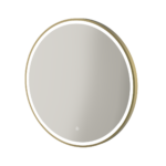 Fuse Frame Round Mirror 700mm - Brushed Brass