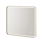 Gallery Mirror - Brushed Brass, 800 x 700mm