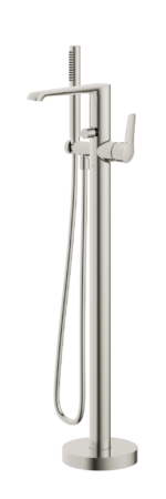 Hanna Freestanding Bath Shower Mixer - Brushed Nickel