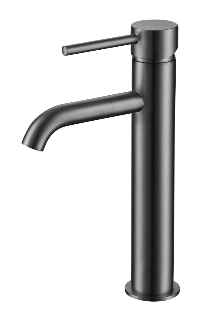 AVG08MG-scaled-1.jpg Giro Grey Tall Mono Basin Mixer - Gunmetal - Image 1