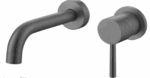 Giro Grey Wall Mounted Basin Mixer - Gunmetal