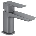 Saldo Grey Mini Mono Basin Mixer inc. waste - Gunmetal