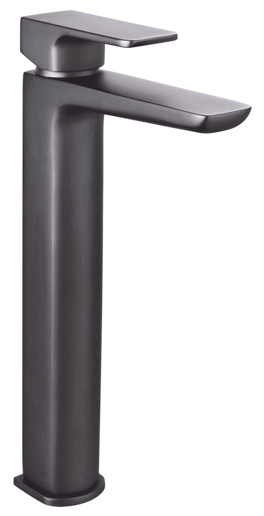 AVHD08MG-scaled-1.jpg Saldo Grey Tall Mono Basin Mixer - Gunmetal - Image 1