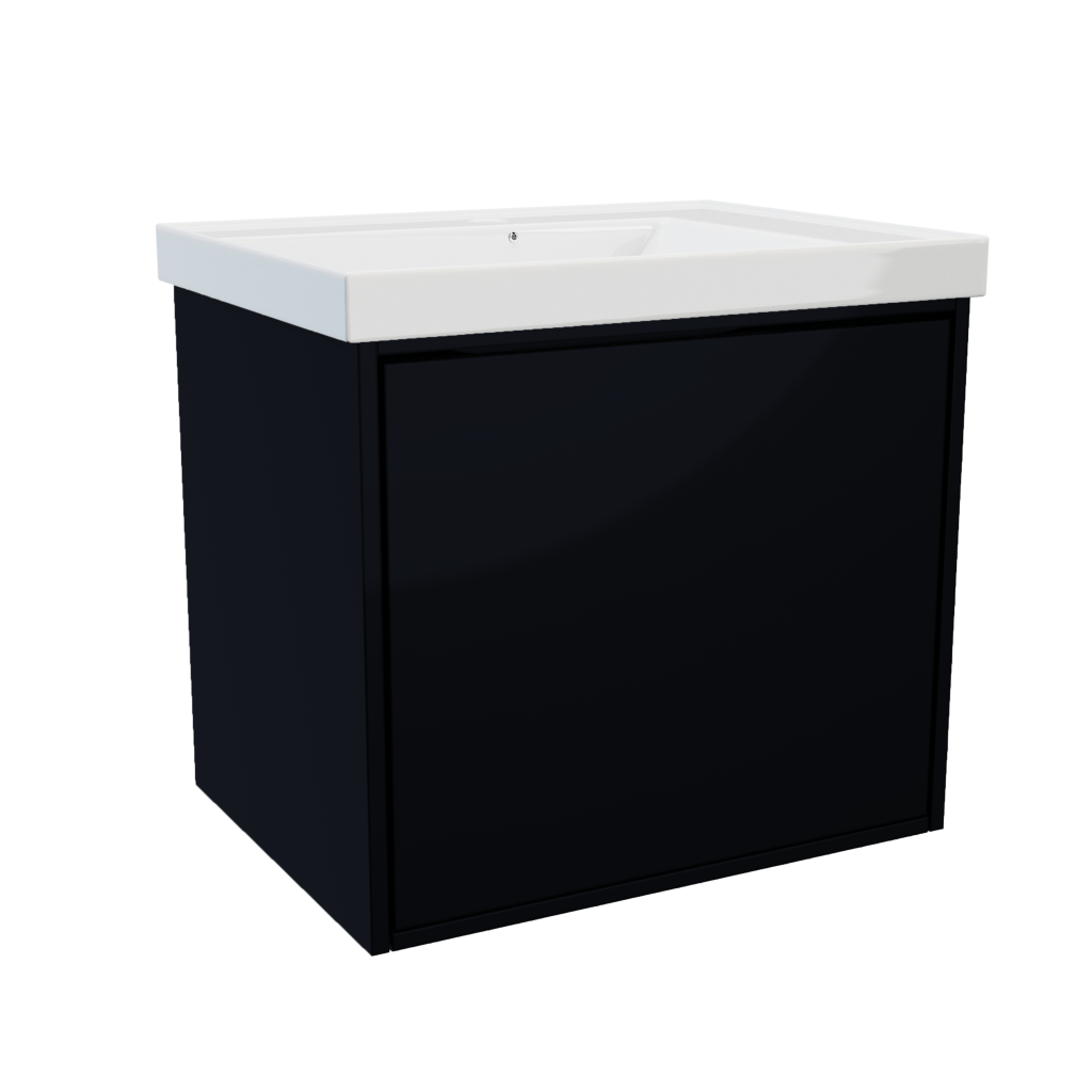 ERL60SWHBLK-2.png Erla Wall Hung Single Drawer - Image 1