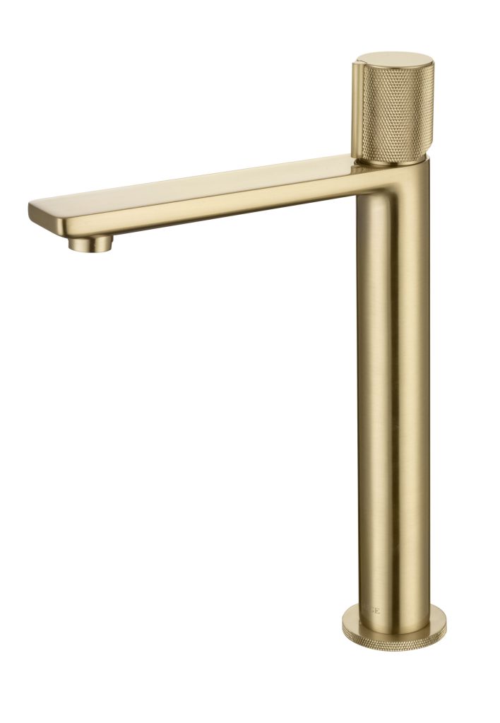 ERLA08BB-MG08BB-Etched-Tap-scaled-1.jpg Erla Tall Mono no waste - Brushed Brass - Image 1