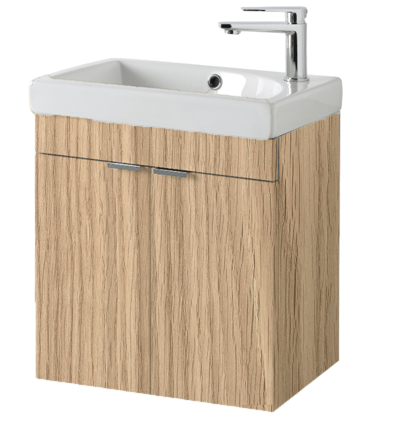 FAR45-Wall-Hung-Davos-Oak.png Faro 45cm Davos Oak Wall Hung unit - Image 1