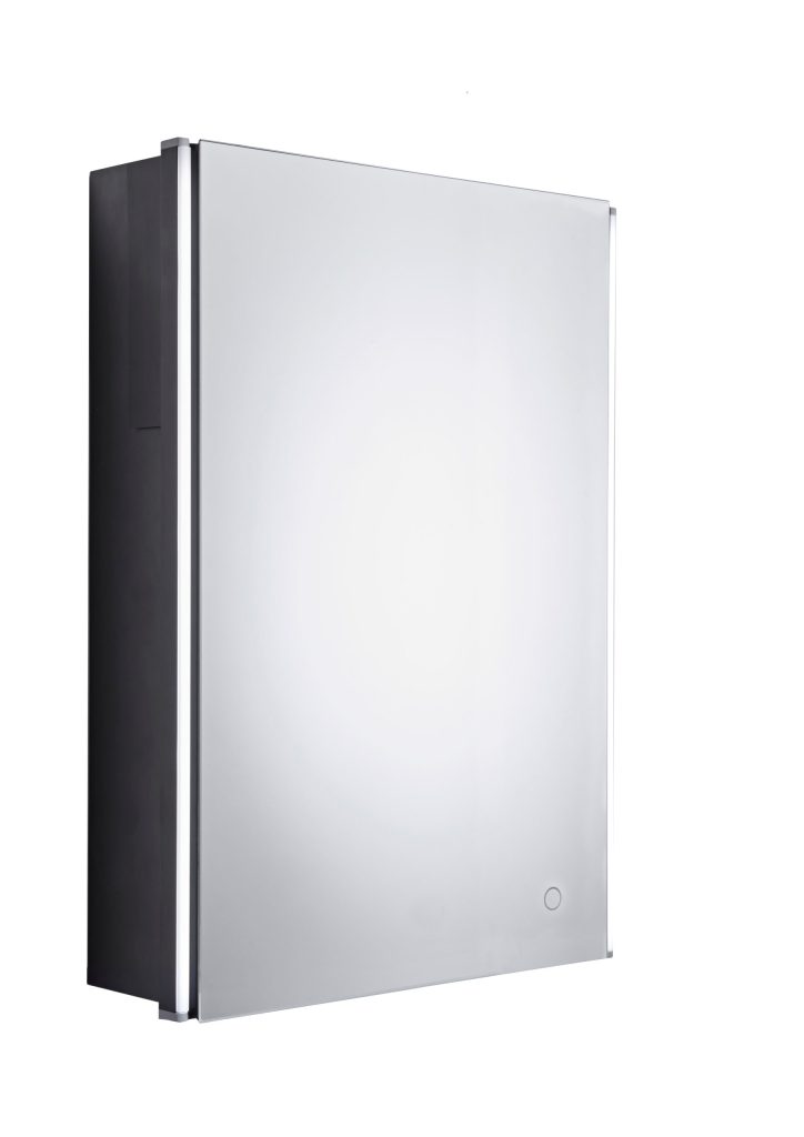 Facade-Single-Door-Cabinet-TAVFCC050-scaled-1.jpg FACADE Single Door Mirror Cabinet (Recessed) - 440mm - Image 1