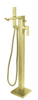 Saldo Freestanding Bath Shower Mixer - Brushed Brass