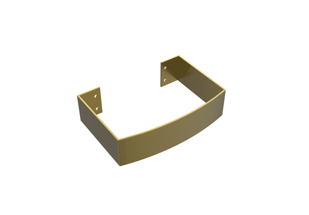 JRAIL185BB.png Jupiter towel rail 185 brush - Brass - Image 1