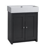 Lansdown Floor Standing Unit - 700mm, Matt Black