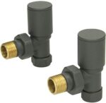 Rad Valves Angled Rad Valves - Anthracite