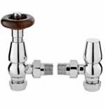 Camden Radiator Valves - Chrome