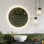 Arcane Illuminated Frame Bathroom Mirror - Black - Image 3