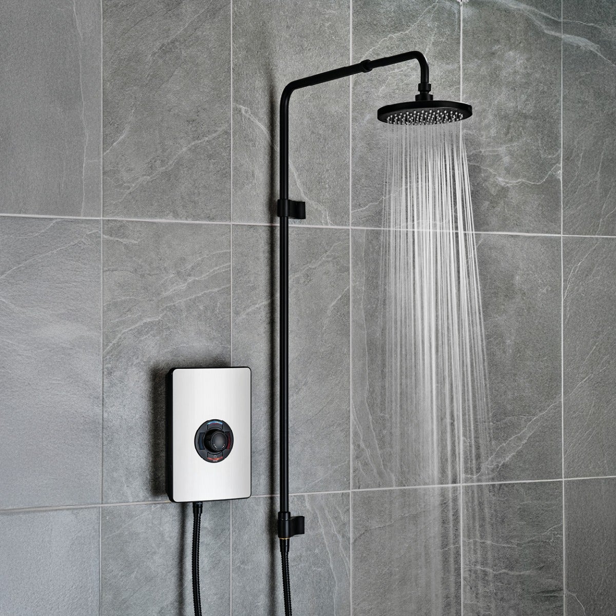 aspirante_uniq_-_nickel_v1.jpg Aspirante UNIQ® Electric Shower - Image 1