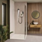 ENlight® Thermostatic Electric Shower with Back to Wall Kit