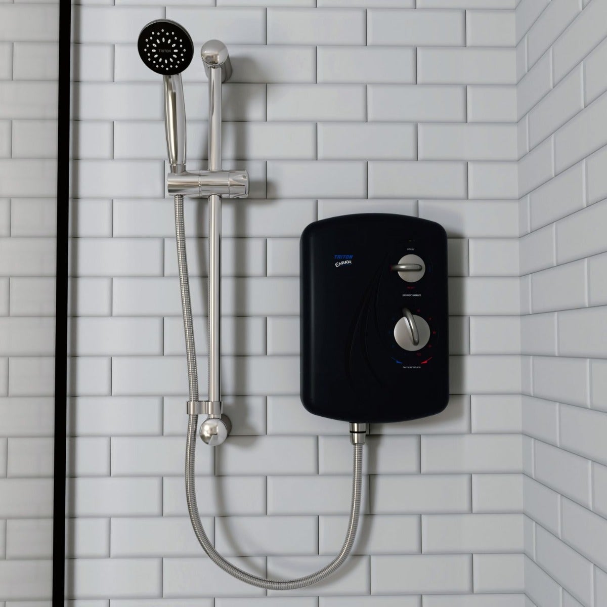 enrich_black_tiles_dry_face_on_close_up_1440_3.jpg Enrich Electric Shower - Image 1