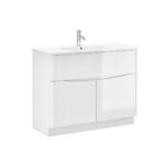Zola Floor Unit - 1000mm, White Gloss