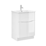 Zola Floor Unit - 600mm, White Gloss