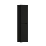 Zola 2 Door Wall Mounted Tall Boy - Black Matt