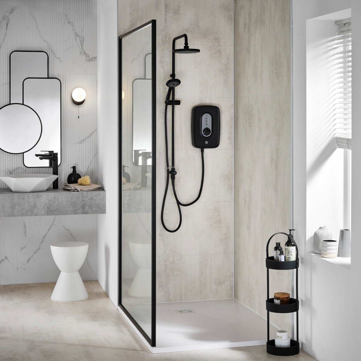 triton_danzi_duelec_black_room_neutral.jpg Danzi DuElec® Electric Shower - Image 1
