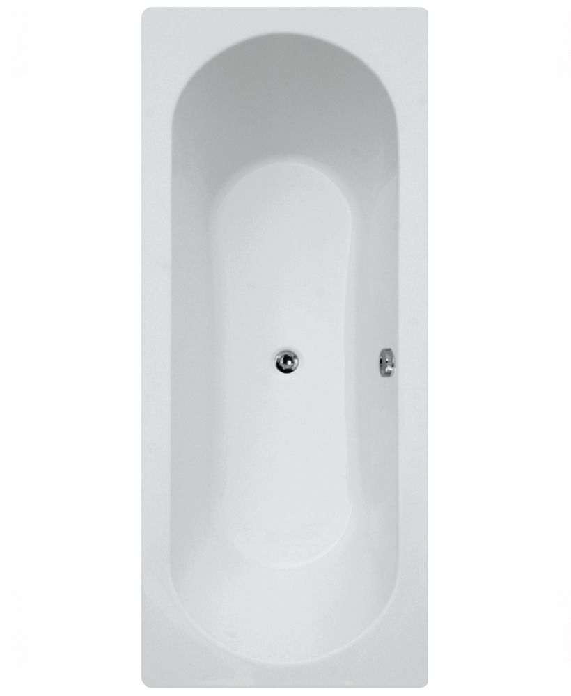 CLOVER 1700x750mm Double Ended Bath White CLOVER Double Ended Bath White - Image 1