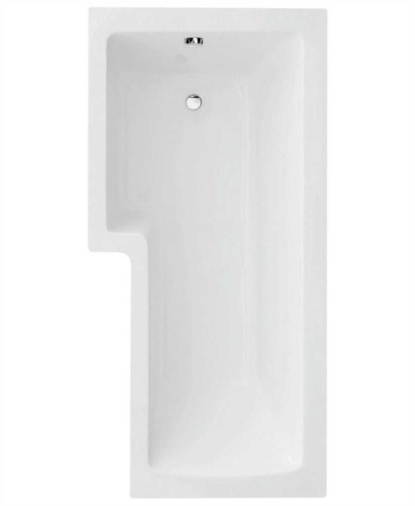 L SHAPE 1700x850mm Left Hand Bath & Panel White with Bath Screen Chrome L SHAPE 1700x850mm Left Hand Bath & Panel White with Bath Screen Chrome - Image 1