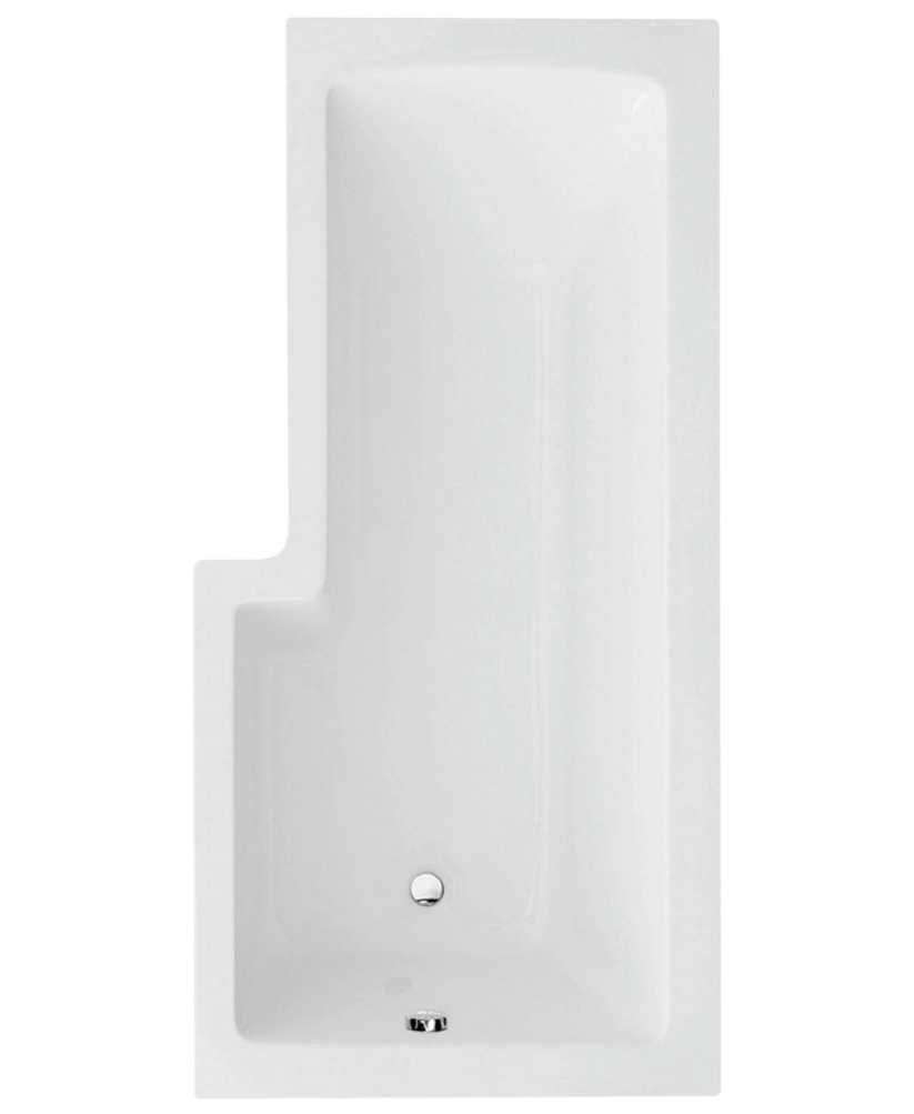 L SHAPE 1700x850mmRight Hand Bath & Panel White with Bath Screen Chrome L SHAPE 1700x850mmRight Hand Bath & Panel White with Bath Screen Chrome - Image 1