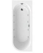 ARC 1700x700mm Left Hand Single Ended 8 Jet Whirlpool Bath White
