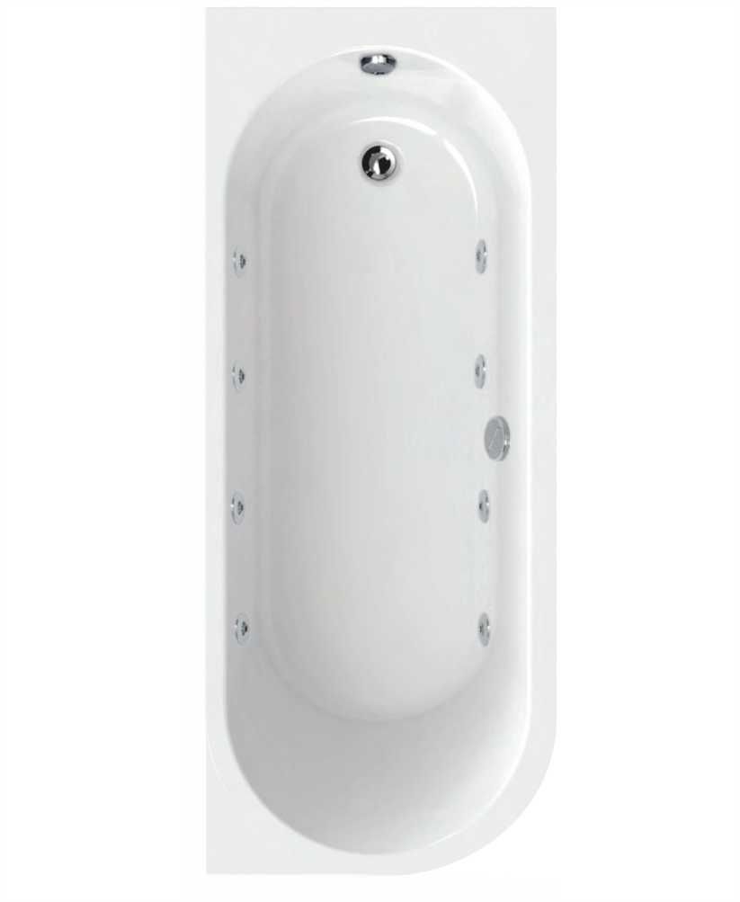 ARC 1700x700mm Right Hand Single Ended 8 Jet Whirlpool Bath White ARC 1700x700mm Right Hand Single Ended 8 Jet Whirlpool Bath White - Image 1