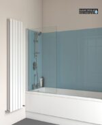 LUNAR SB2 6mm Square Edge Bath Screen Chrome - Image 2