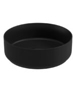 AVANTI Round 36cm Countertop Basin & Waste - Carbon Black