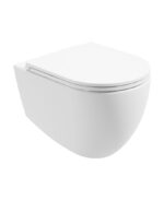 AVANTI Rimless Wall Hung WC & Seat - Satin White