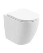 AVANTI Rimless To Wall WC & Seat - Satin White