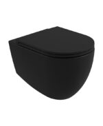 AVANTI Rimless Wall Hung WC & Seat - Carbon Black