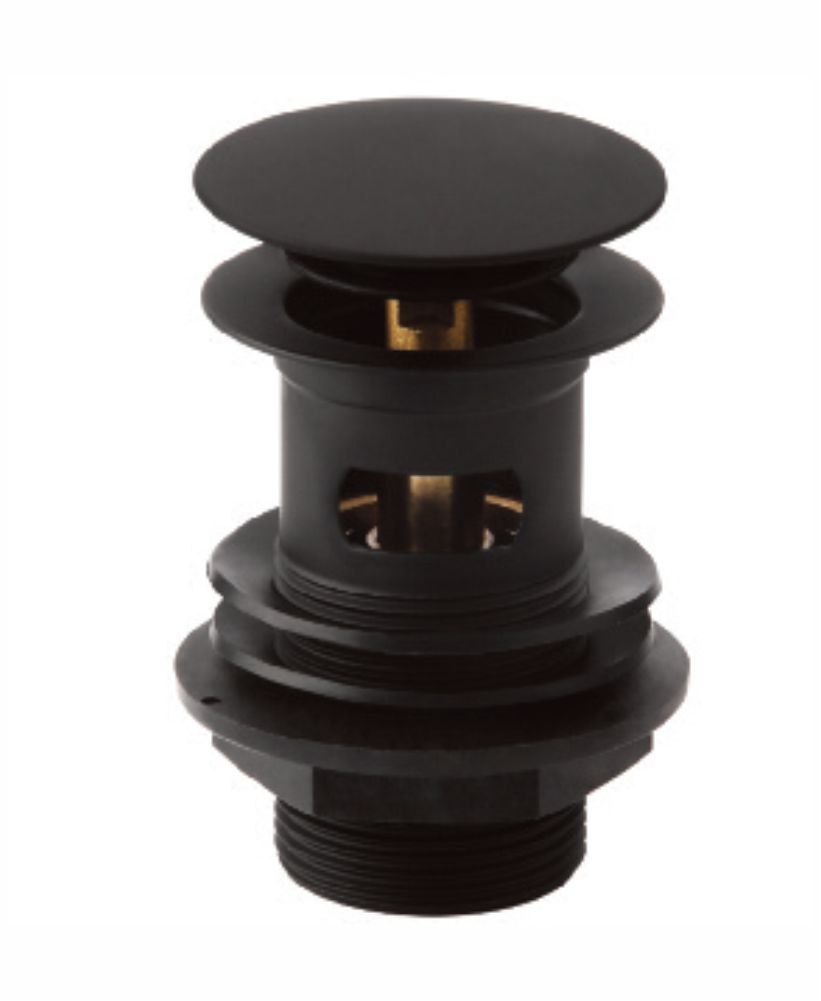 SYNC 1.25in Click Clack Waste Matt Black SYNC 1.25in Click Clack Waste Matt Black - Image 1