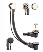 SYNC Luxury Round Bath Pop Up Waste Brushed Gold
